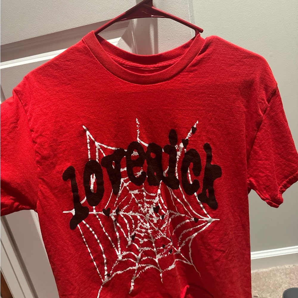 Fashion Nova Red and Black Short Sleeve Tee